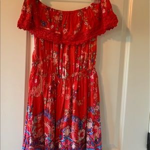 Miss Selfridge Off the Shoulder Dress